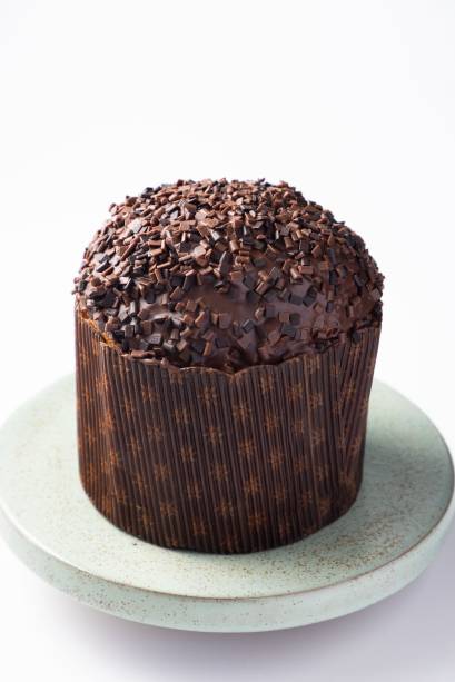 Panetone gotas da Confeitaria Dama: com chocolate belga Panetone gotas da Confeitaria Dama: com chocolate belga