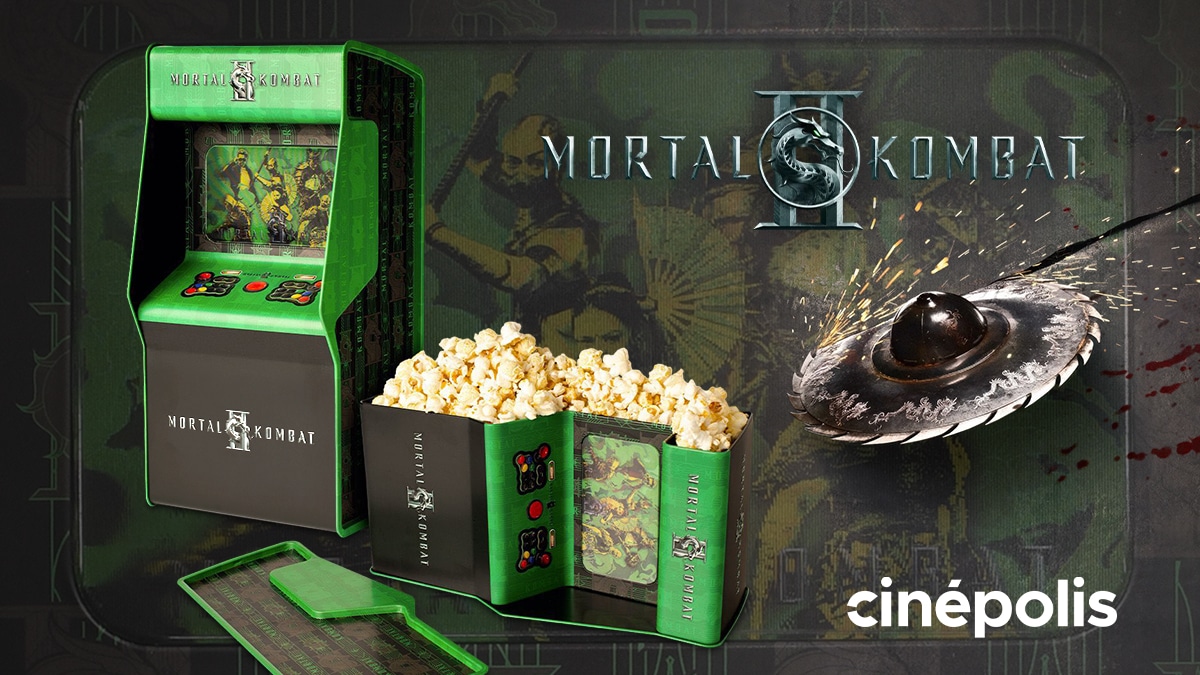 Cinépolis lança balde em formato de fliperama para 'Mortal Kombat 2'