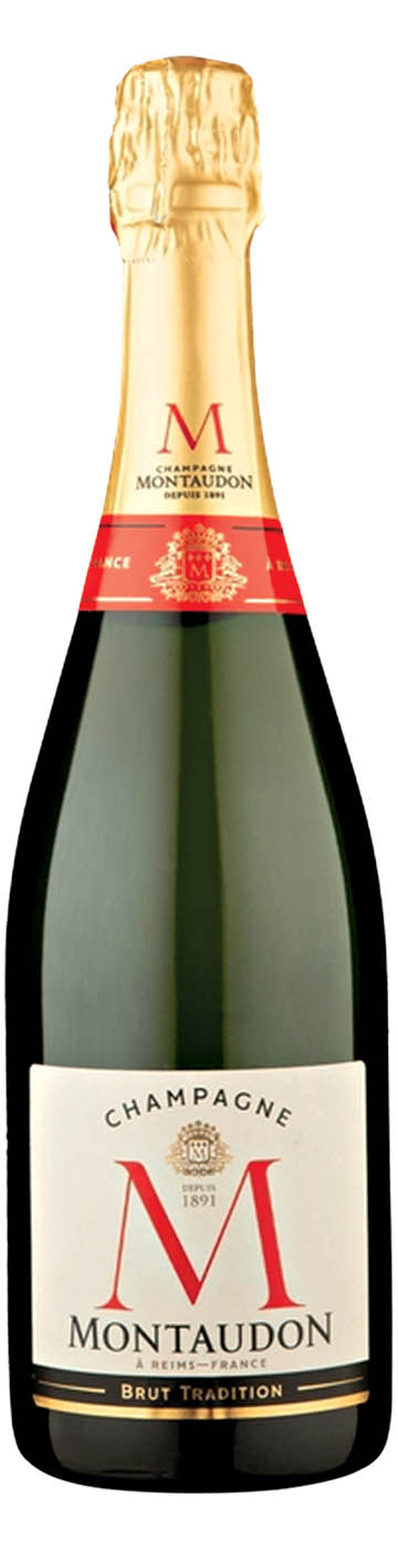 Champagne Montaudon Brut: 80% pinot noir e 20% chardonna