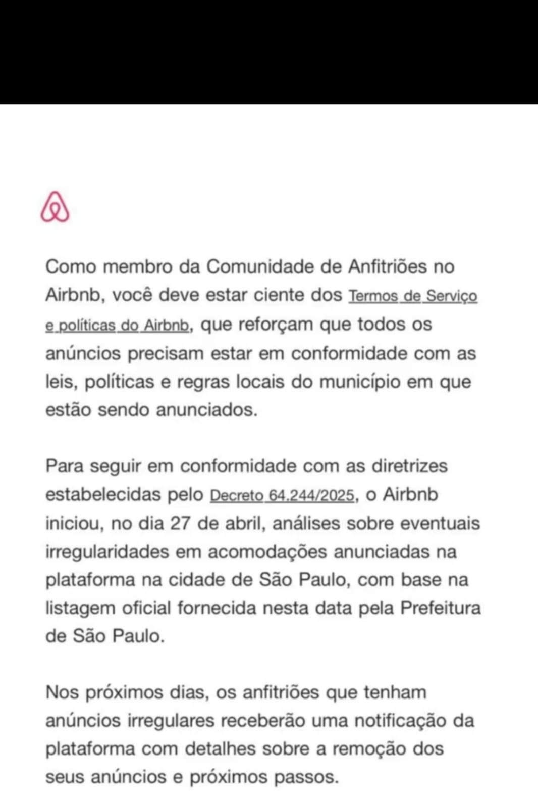 airbnb-comunicado Entenda ameaça do Airbnb de remover imóveis de habitação social da plataforma