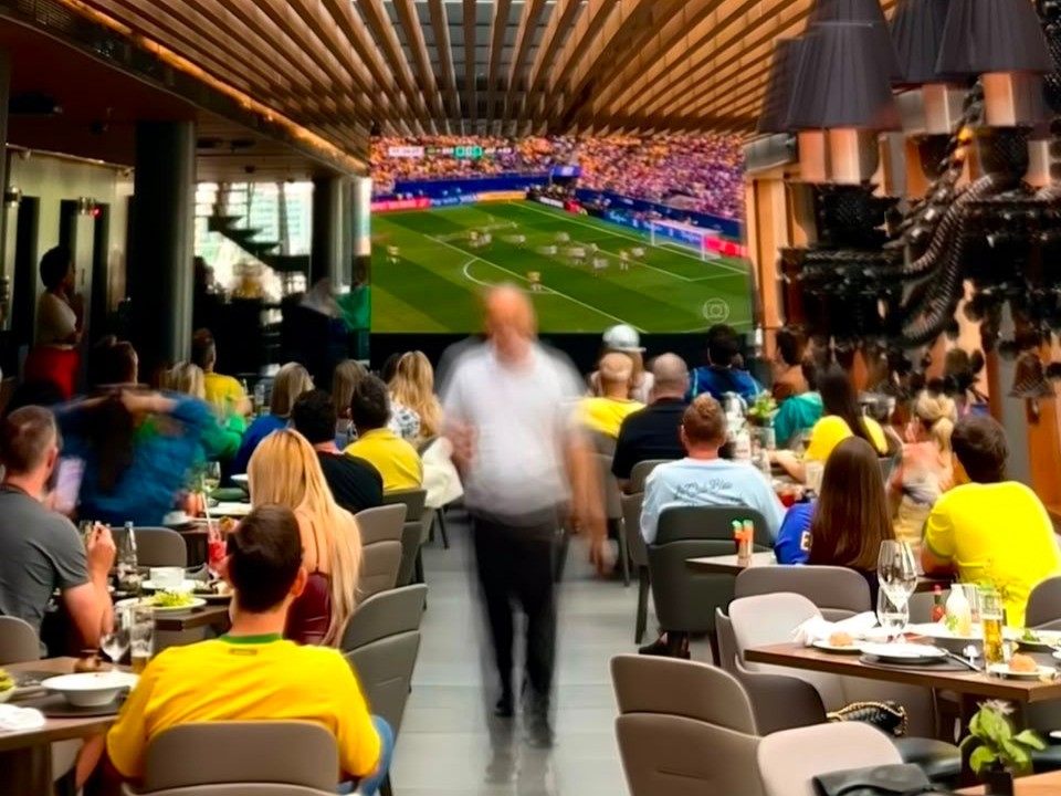 Jogos da seleção brasileira com muita torcida e vista formidável de SP