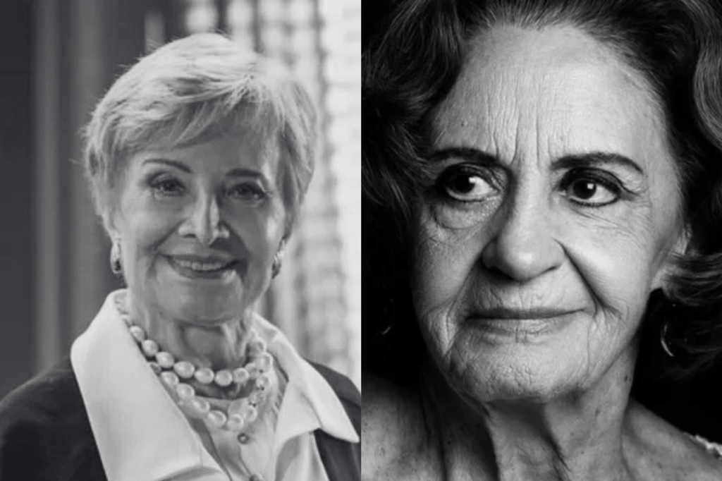Glória Menezes e Laura Cardoso já atuaram na mesma novela e em outra produção