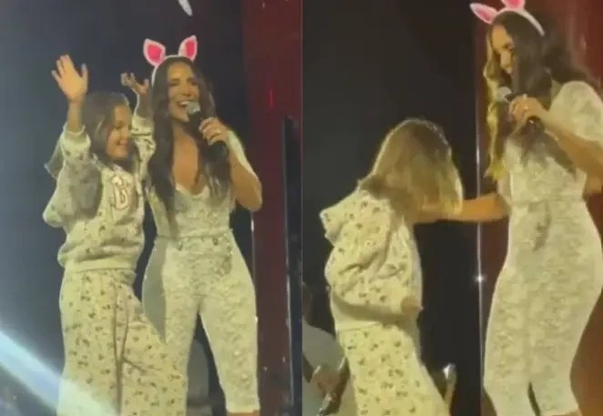 Filha de Ivete Sangalo faz aparição especial em show da mãe em SP
