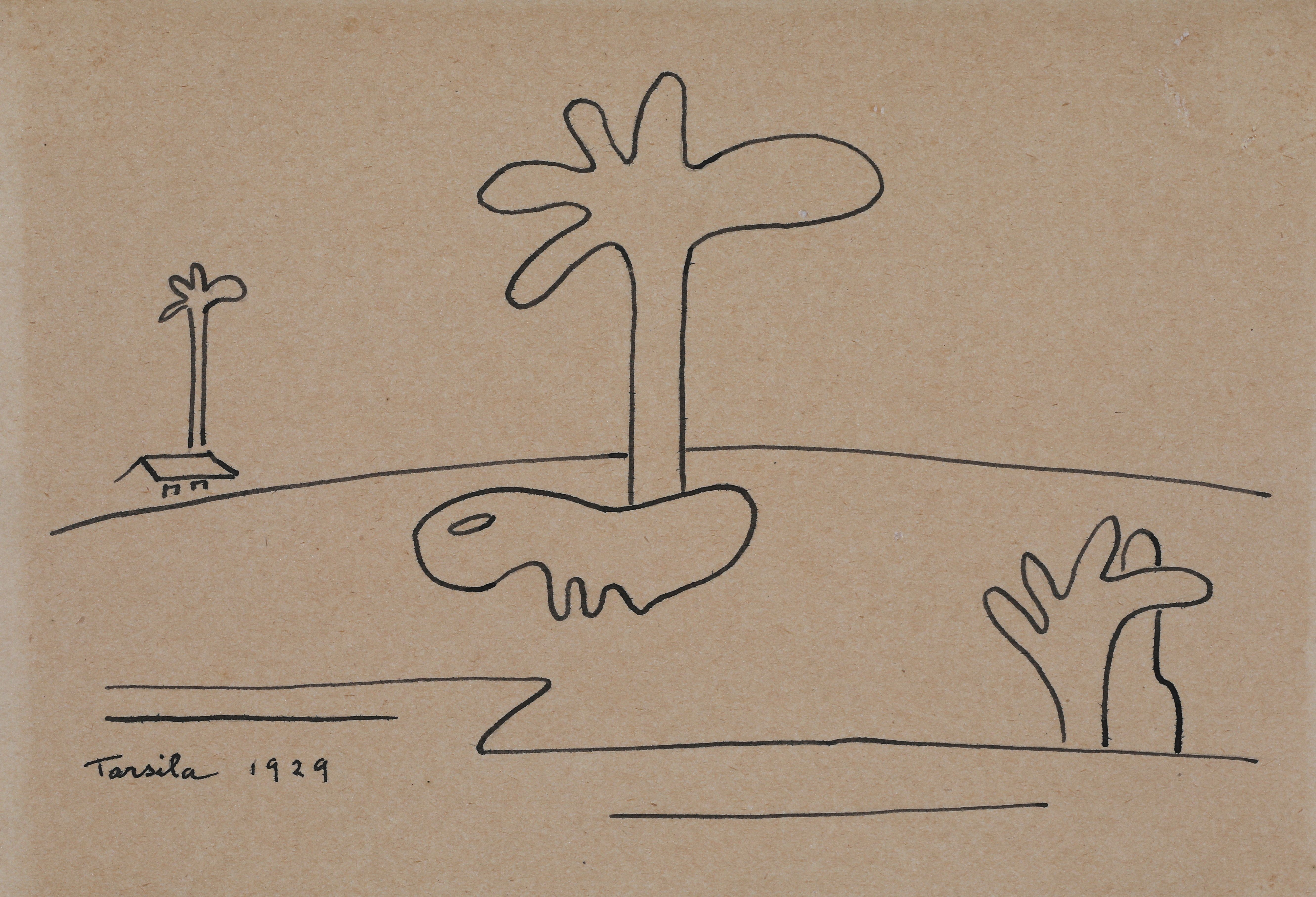 Os raros desenhos de Tarsila do Amaral que vêm à tona em nova exposição