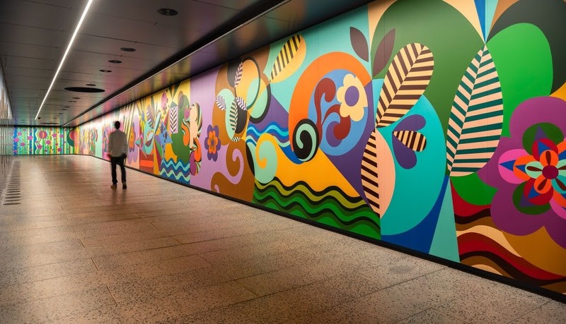 MASP inaugura túnel que conecta edifícios com obra de Beatriz Milhazes
