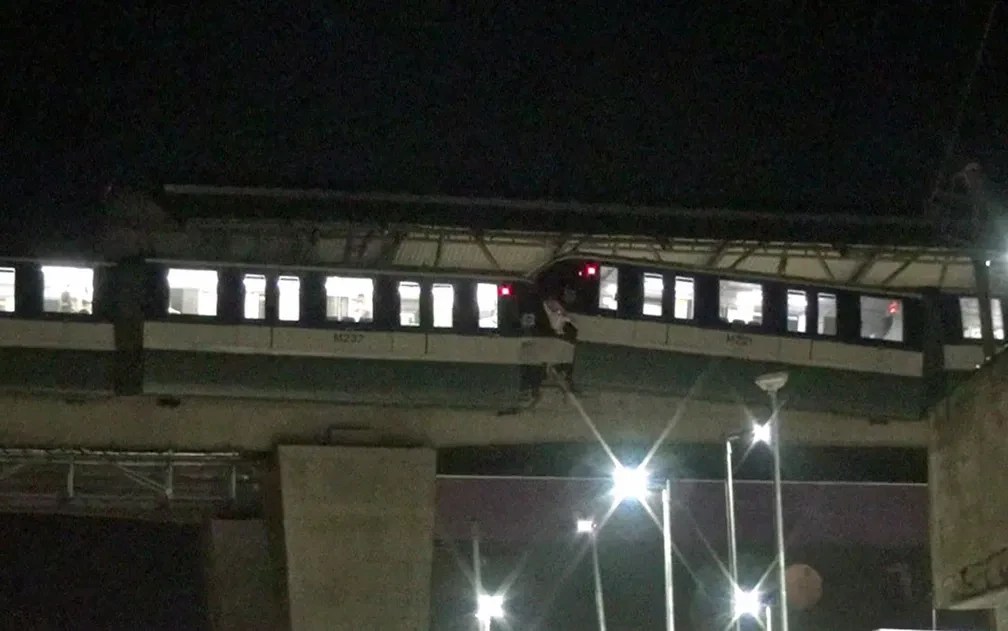 Metrô leiloa restos de monotrilhos que colidiram em 2019; lances partem de R$ 200 mil